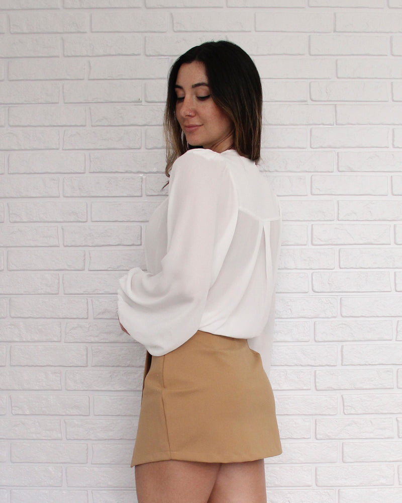 Short Saia Envelope Capuccino