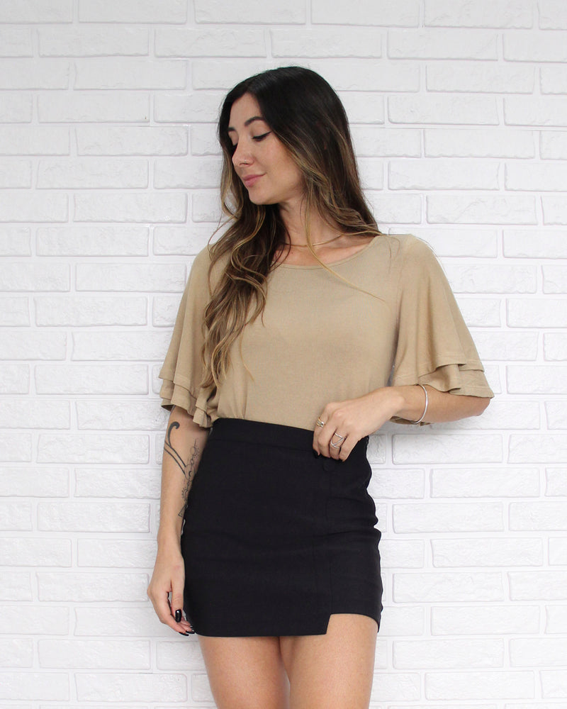 Blusa Manga Ampla Creme