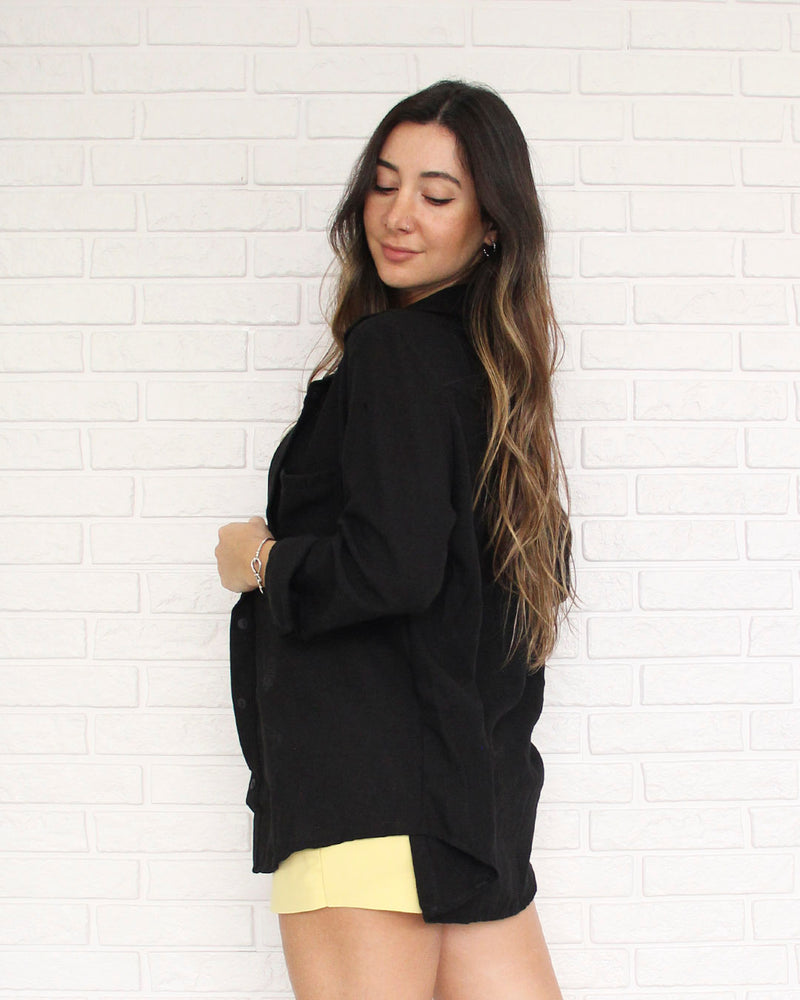 Camisa Oversized Preta