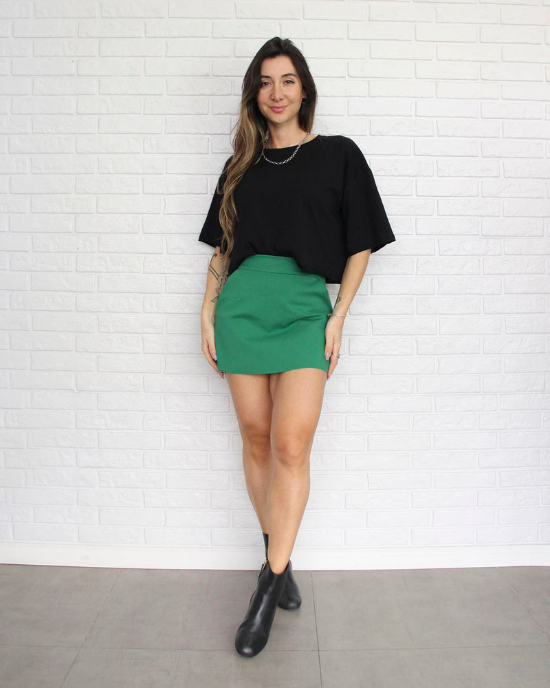 Short Saia Queens Verde Bandeira