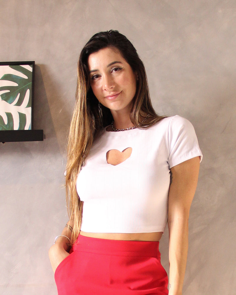 Blusa Heart Branca