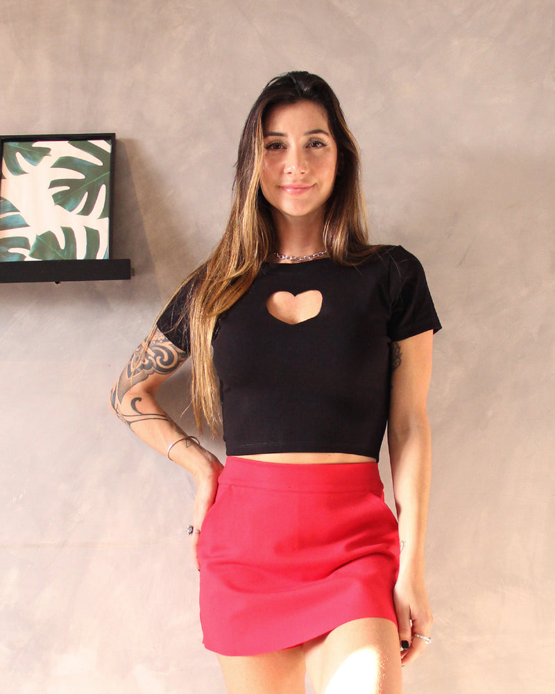 Blusa Heart Preta